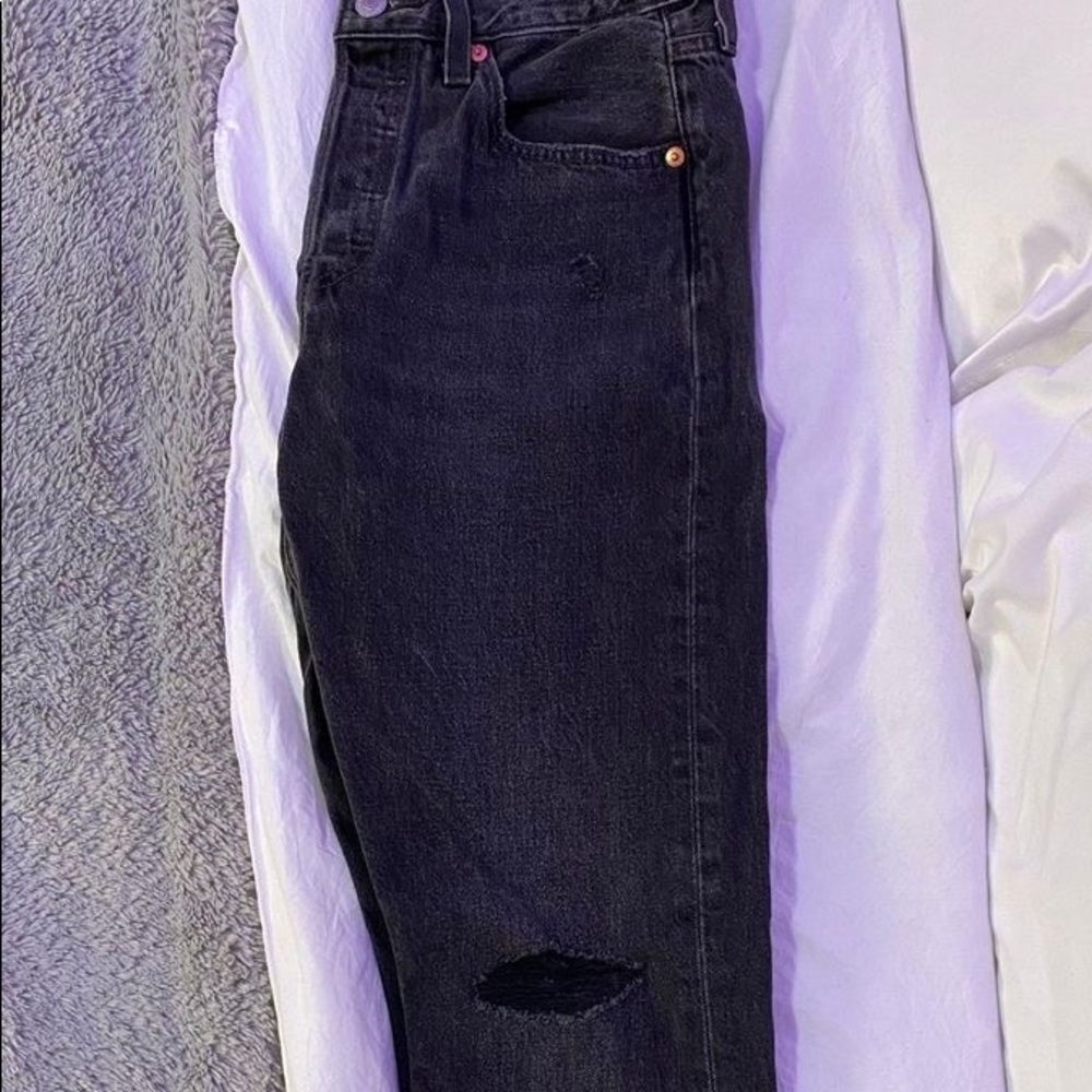 Levi 501 Skinny Black Jeans